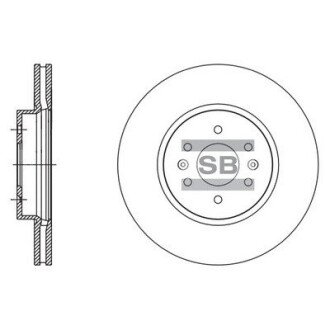 Гальмівний диск SANGSIN BRAKE Hi-Q (SANGSIN) SD2057