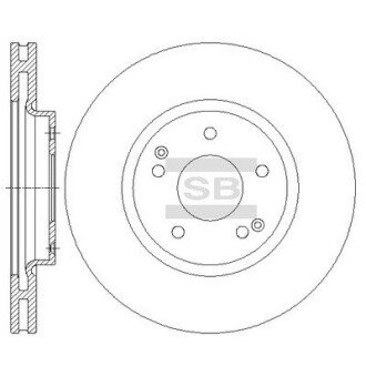 Гальмівний диск SANGSIN BRAKE Hi-Q (SANGSIN) SD3042 (фото 1)