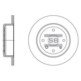 Гальмівний диск SANGSIN Hi-Q (SANGSIN) SD3058