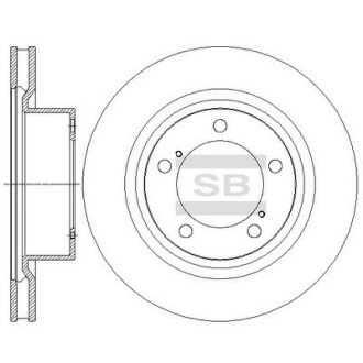 Гальмівний диск SANGSIN BRAKE Hi-Q (SANGSIN) SD4062