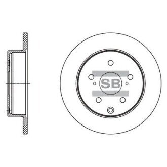 Гальмівний диск SANGSIN BRAKE Hi-Q (SANGSIN) SD4094 (фото 1)