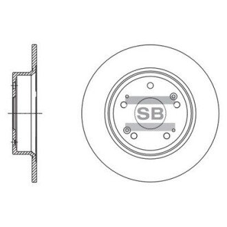 Гальмівний диск SANGSIN BRAKE Hi-Q (SANGSIN) SD4111