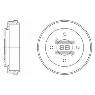 Гальмівний барабан SANGSIN BRAKE Hi-Q (SANGSIN) SD4212