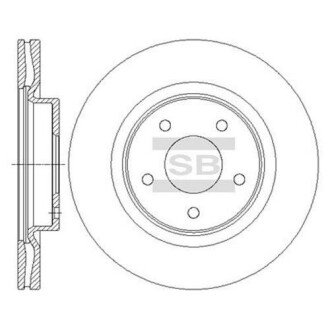 Диск гальмівний Hi-Q (SANGSIN) SD4223