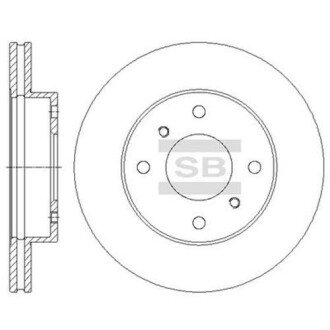 Гальмівний диск SANGSIN BRAKE Hi-Q (SANGSIN) SD4225