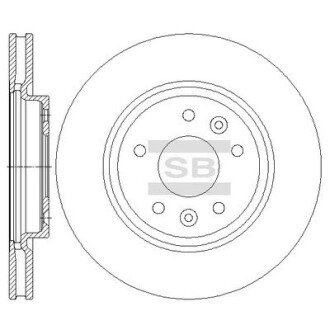 Диск гальмівний HQ Hi-Q (SANGSIN) SD4251