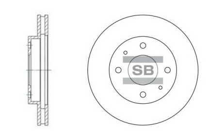 Диск гальмівний SANGSIN Hi-Q (SANGSIN) SD4302