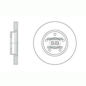 Гальмівний диск SANGSIN Hi-Q (SANGSIN) SD4401