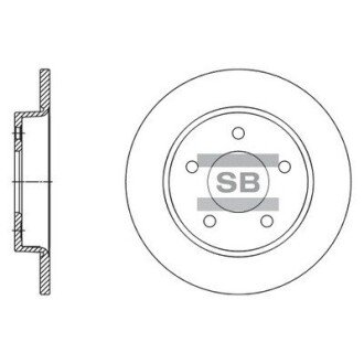 Гальмівний диск SANGSIN BRAKE Hi-Q (SANGSIN) SD4419