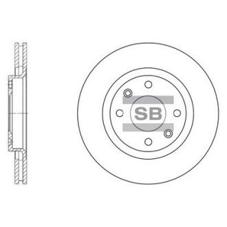 Гальмівний диск SANGSIN BRAKE Hi-Q (SANGSIN) SD5001