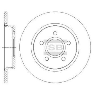 Гальмівний диск SANGSIN BRAKE Hi-Q (SANGSIN) SD5303