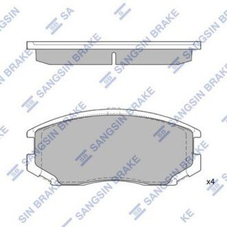 Гальмiвнi колодки кт. SANGSIN SB Hi-Q (SANGSIN) SP1142A