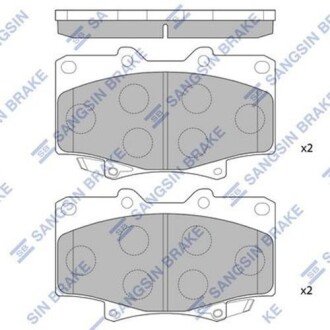 Колодка гальм. диск. TOYOTA LANDCRUISER 80 передн. (SANGSIN) SANGSIN Hi-Q (SANGSIN) SP1217