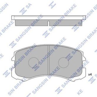 Колодка гальм. диск. MITSUBISHI LANCER передн. (SANGSIN) SANGSIN Hi-Q (SANGSIN) SP1255