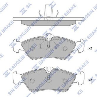 Гальмiвнi колодки кт. SANGSIN SB Hi-Q (SANGSIN) SP1274A