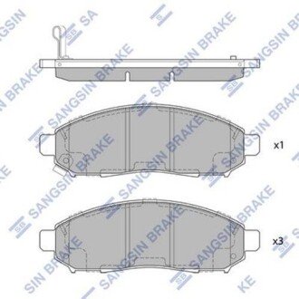 Колодка гальм. диск. NISSAN NAVARA D40 2.5DCI 05 - передн. (SANGSIN) SANGSIN Hi-Q (SANGSIN) SP1460