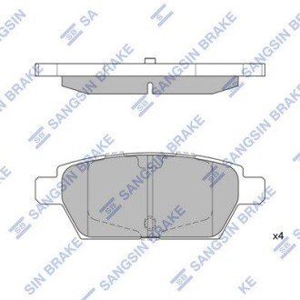 Гальмiвнi колодки кт. SANGSIN SB Hi-Q (SANGSIN) SP1476