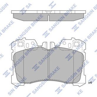 Комплект гальмівних колодок SANGSIN BRAKE Hi-Q (SANGSIN) SP1496