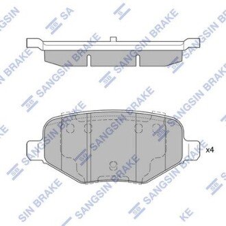 Колодка гальм. диск. FORD EXPLORER 15- задн. (SANGSIN) SANGSIN Hi-Q (SANGSIN) SP1621