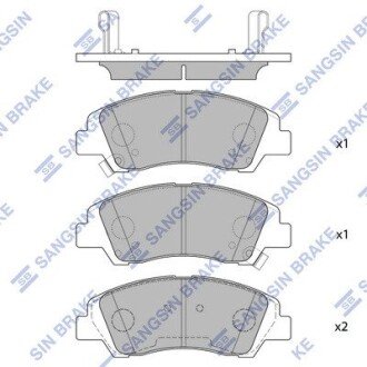 Гальмiвнi колодки кт. SANGSIN SB Hi-Q (SANGSIN) SP1719