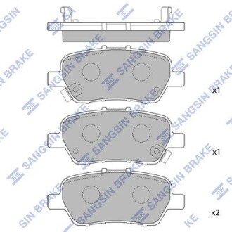 Гальмiвнi колодки кт. SANGSIN SB Hi-Q (SANGSIN) SP2104