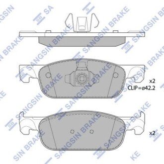 Гальмiвнi колодки кт. SANGSIN SB Hi-Q (SANGSIN) SP4054