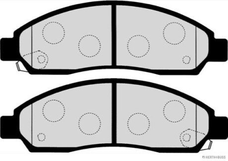 Колодки гальмівні дискові передні GREAT WALL, ISUZU D-MAX HERTH + BUSS JAKOPARTS J3609010