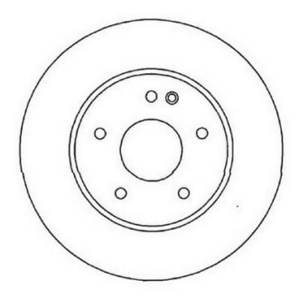 Гальмівний диск передній Mercedes C-Class, E-Class, CLK, SLK Jurid 562013JC