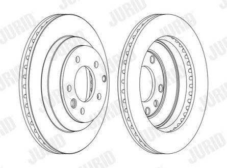 Гальмівний диск задній Audi Q7 / Porshe Cayenne / VW Touareg Jurid 562393JC-1