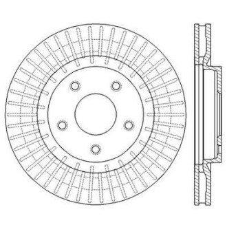 Гальмівний диск передній Nissan Juke, Qashqai, X-Trail / Renault Koleos Jurid 562578JC