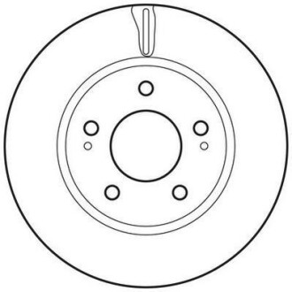 Гальмівний диск передній Dodge Caliber / Mitsubishi Galant, Lancer, Space Wagon Jurid 562820JC