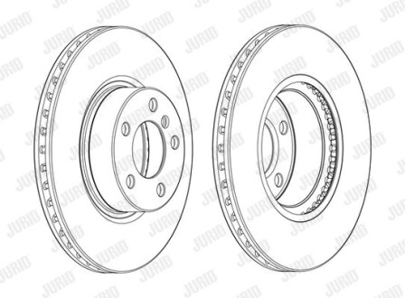 Гальмівний диск передній BMW X3, X4 Jurid 562891JC1