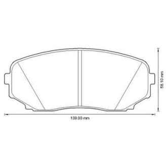 Колодки гальмівні передні MAZDA CX-7 07- Jurid 572640J