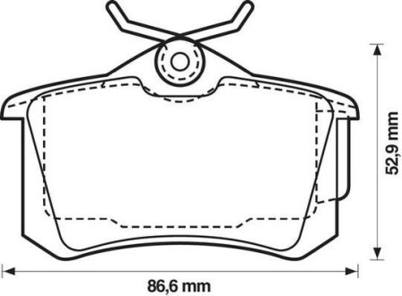 Колодки гальмівні Jurid 573005J