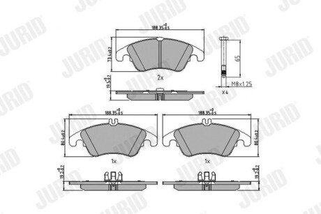 Колодки гальмівні Jurid 573291J