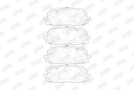 - Гальмівні колодки до дисків Jurid 573773J