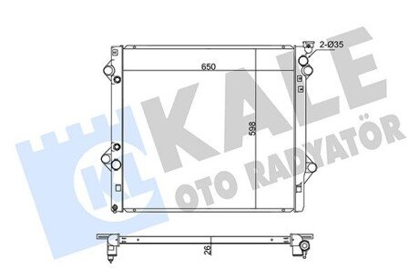 Радіатор охолодження Toyota Fj Cruiser, Land Cruiser Radiator OTO RADYATOR Kale 342180 (фото 1)