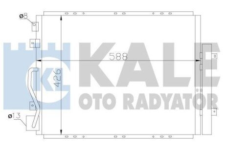 Радіатор кондиціонера Kia Sorento I Condenser OTO RADYATOR Kale 342625