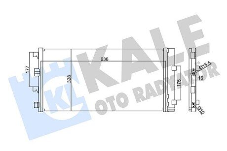 Радіатор кондиціонера Dacia Duster, Renault Duster OTO RADYATOR Kale 342840