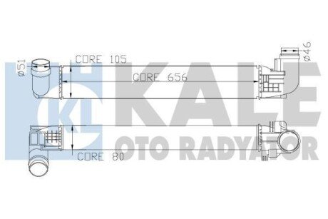 Інтеркулер Renault Duster (10-) OTO RADYATOR Kale 345090