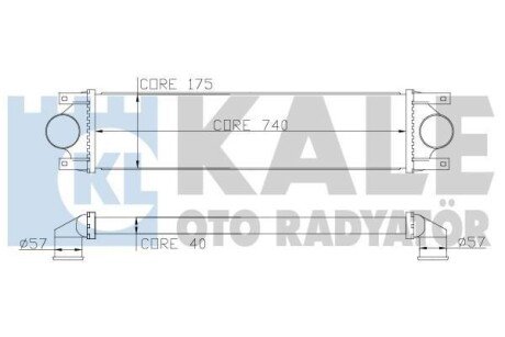 Інтеркулер Nissan Interstar - Opel Movano - Renault Master Ii Intercooler OTO RADYATOR Kale 345100