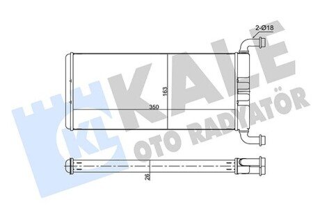 Радиатор отопителя MB Sprinter/VW Crafter Kale 346620 (фото 1)