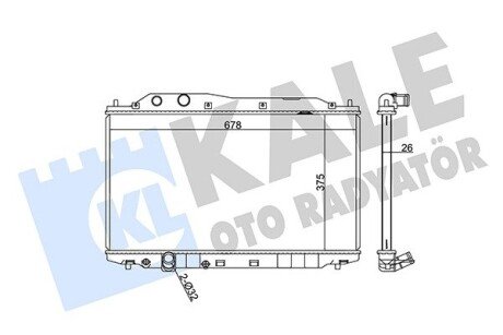 Радіатор охолодження Honda Civic VIII OTO RADYATOR Kale 357200