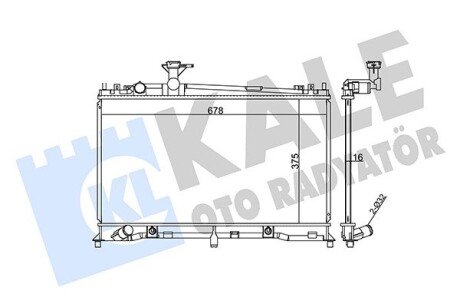 Радіатор охолодження Mazda 6 OTO RADYATOR Kale 360000 (фото 1)