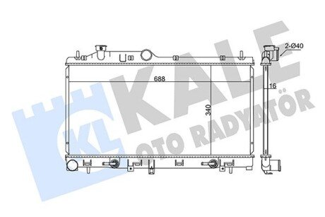 Радіатор охолодження Subaru Forester OTO RADYATOR Kale 365000