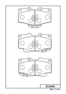 Колодки дискового тормоза KASHIYAMA D2160M