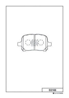 Колодки дискового тормоза KASHIYAMA D2166