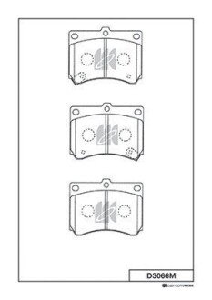 Колодки дискового тормоза KASHIYAMA D3066M