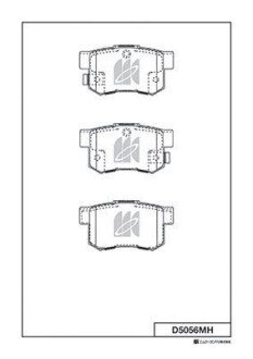 Колодки дискового тормоза KASHIYAMA D5056MH