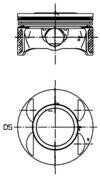 Поршень двигуна OPEL Z 18 XER Ø81 +0.5 KOLBENSCHMIDT 40027710